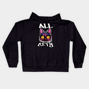 ALL CITY KITTY Kids Hoodie